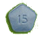 15 mg: Light blue, pentagon tablet, debossed “15” on one side and “MIA” on the other side.